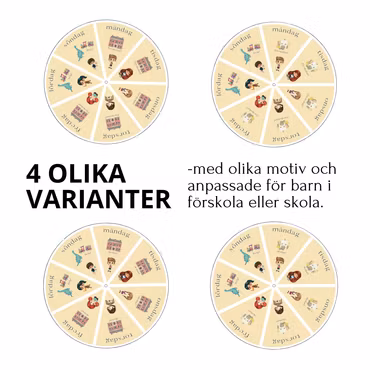 Min vecka - håll koll på veckodagarna