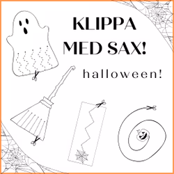 Klippa med sax - tema halloween