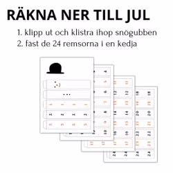 Räkna ner till jul - snögubbe