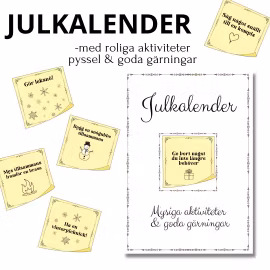 Julkalender med aktiviteter & goda gärningar