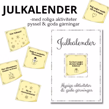 Julkalender med aktiviteter & goda gärningar
