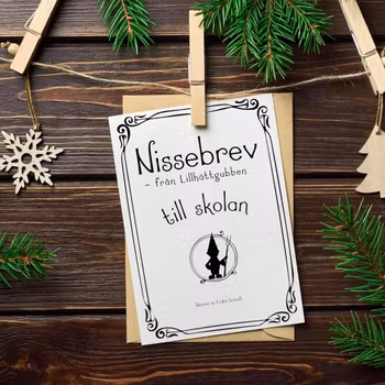 Nissebrev från Lillhättgubben - till skolan