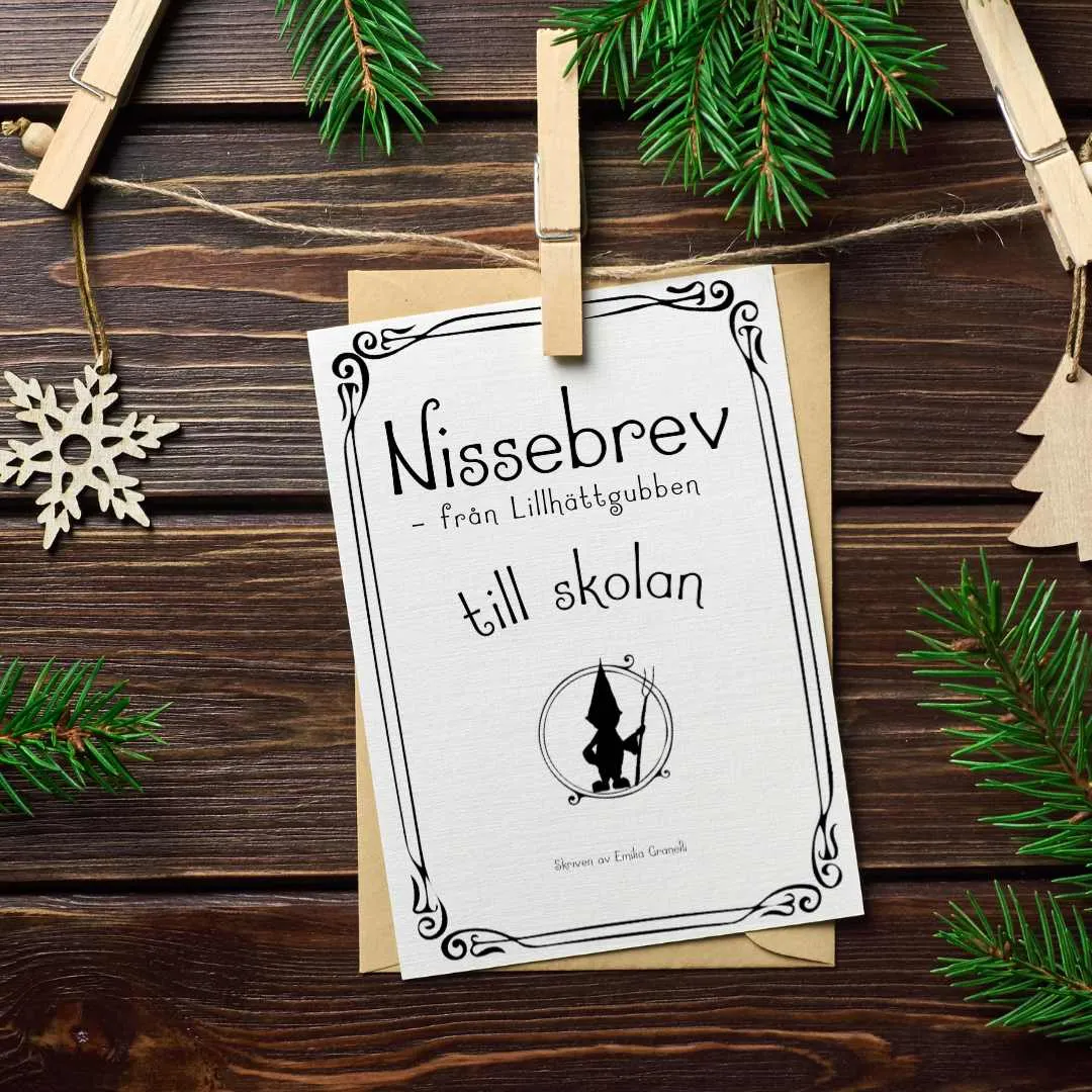 Nissebrev från Lillhättgubben - till skolan - Pysselmorgon - pyssla ...