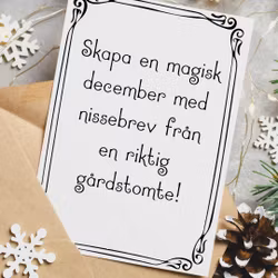 Adventsbrev - Nissebrev från Lillhättgubben - 5 st