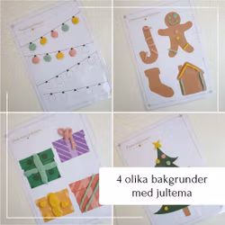 Pyssla med leklera - dekorera bakgrunden