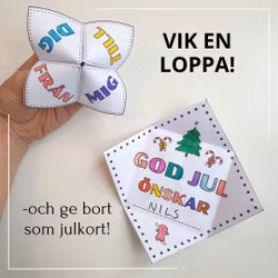 Julkort - vik en loppa!