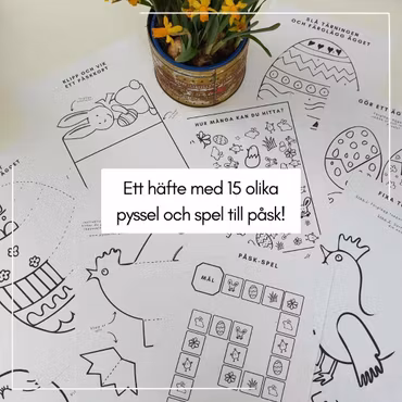 Set med påskpyssel och spel
