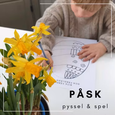 Set med påskpyssel och spel