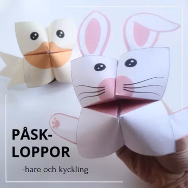 Påskloppor - kycking & hare