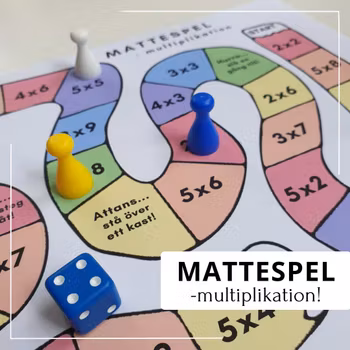 Mattespel - multiplikation