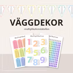 Väggdekor - multiplikation