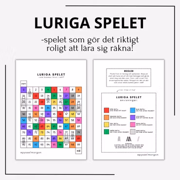 Spel med siffror upp till hundra