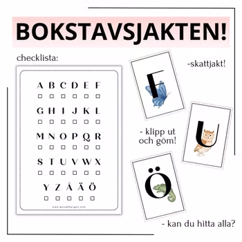 Bokstavsjakten! (med bilder)