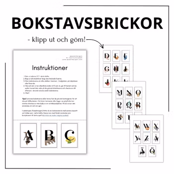 Bokstavsjakten! (med bilder)