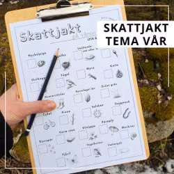 Skattjakt i naturen - tema vår