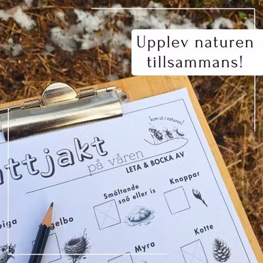 Skattjakt i naturen - tema vår