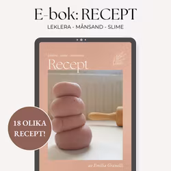 E-bok: Recept - leklera, månsand och slime
