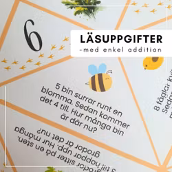 Vik en loppa - vårmatte: addition