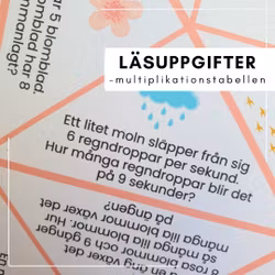 Vik en loppa - vårmatte: multiplikation