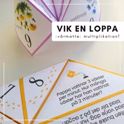 Vik en loppa - vårmatte: multiplikation