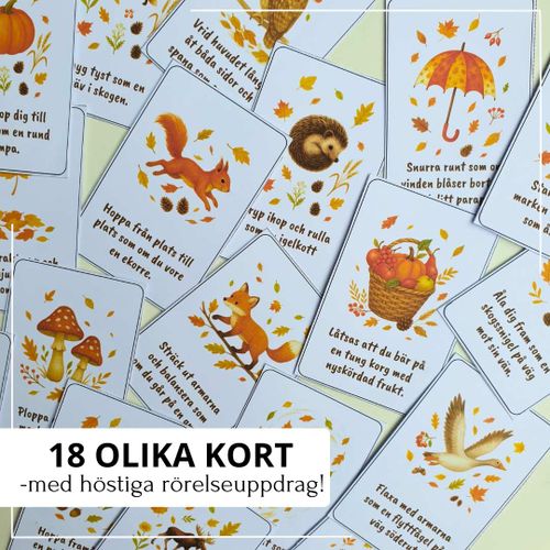 Rörelsekort - med tema höst!