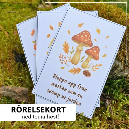 Rörelsekort - med tema höst!