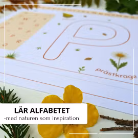 Stava med naturen - alfabetsmattor