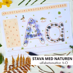 Stava med naturen - alfabetsmattor