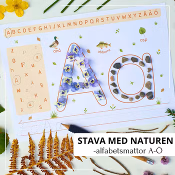 Stava med naturen - alfabetsmattor