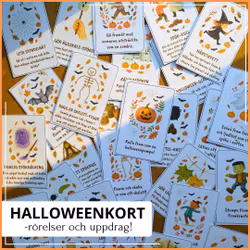 Halloweenkort – rörelse, lek & pyssel
