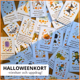 Halloweenkort – rörelse, lek & pyssel