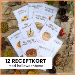 Receptkort - tema halloween