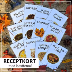 Receptkort - tema höst