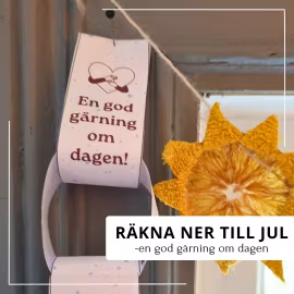 Räkna ner till jul - en god gärning om dagen