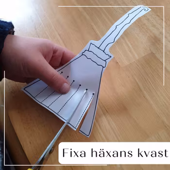 Klippa med sax - tema halloween