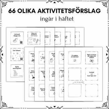 Julkalender med aktiviteter & goda gärningar