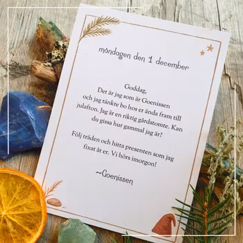 Nissebrev från Goenissen - för små barn (2-3 år)