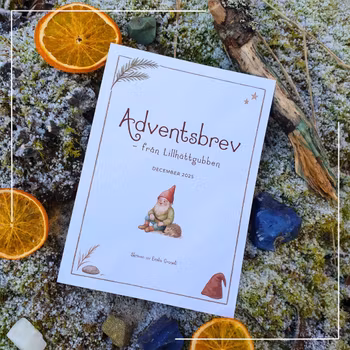 Adventsbrev - Nissebrev från Lillhättgubben - 5 st