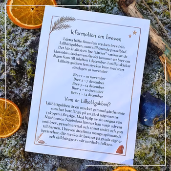 Adventsbrev - Nissebrev från Lillhättgubben - 5 st