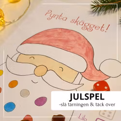 Julspel - slå tärningen och täck över