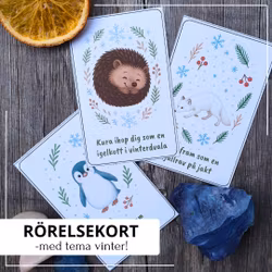 Rörelsekort - med tema vinter!