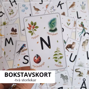 Bokstavskort - stora & små