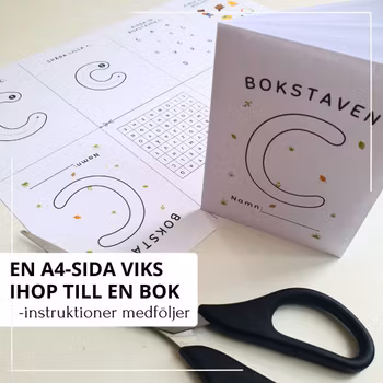 Bokstavsböcker - vik & fyll i