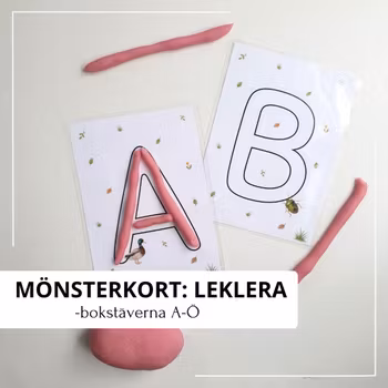 Mönsterkort leklera – alfabetet