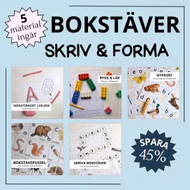 Skriv & forma  - bokstäver