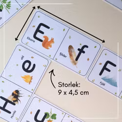 Bokstavsdomino - koppla versaler med gemener