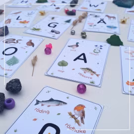 Bokstavskort - stora & små