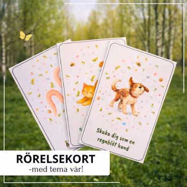 Rörelsekort - med tema vår!