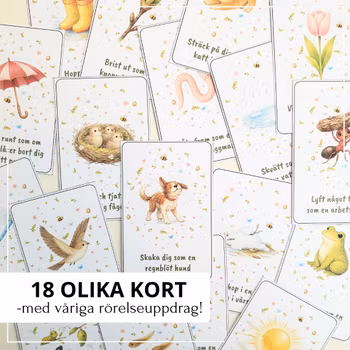 Rörelsekort - med tema vår!