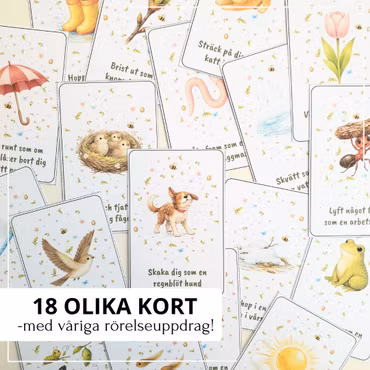 Rörelsekort - med tema vår!